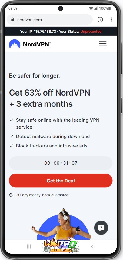 Truy cập trang chủ phần mềm NordVPN để tải về